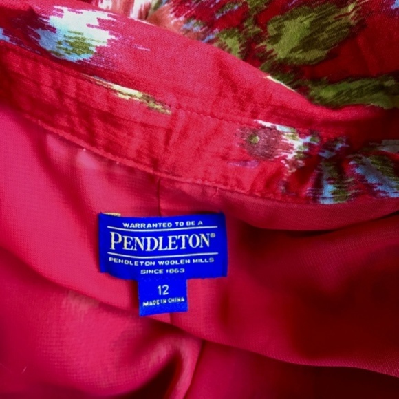 Pendleton Ikat Vista Floral Shirtdress - Picture 6 of 6